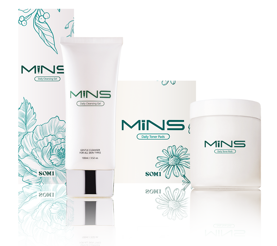 MINS Daily Cleansing Gel and Toner Pads