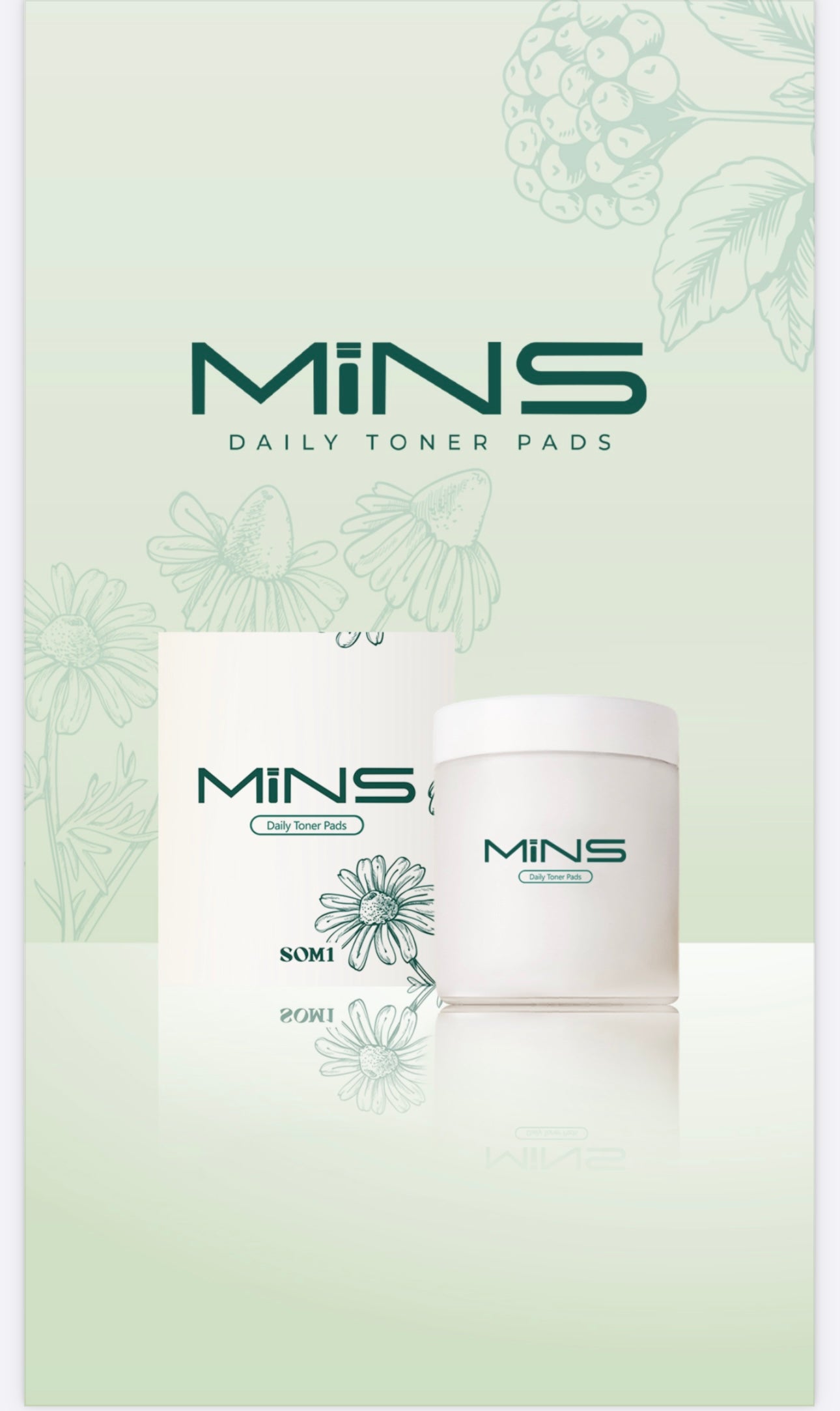 MINS Daily Cleansing Gel and Toner Pads