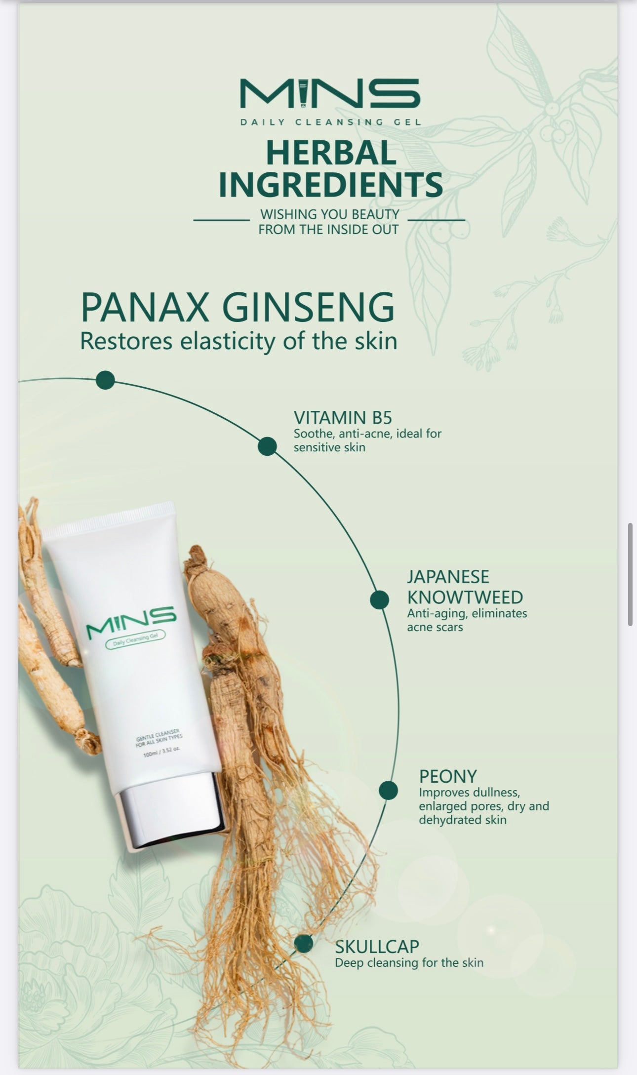 MINS Daily Cleansing Gel and Toner Pads