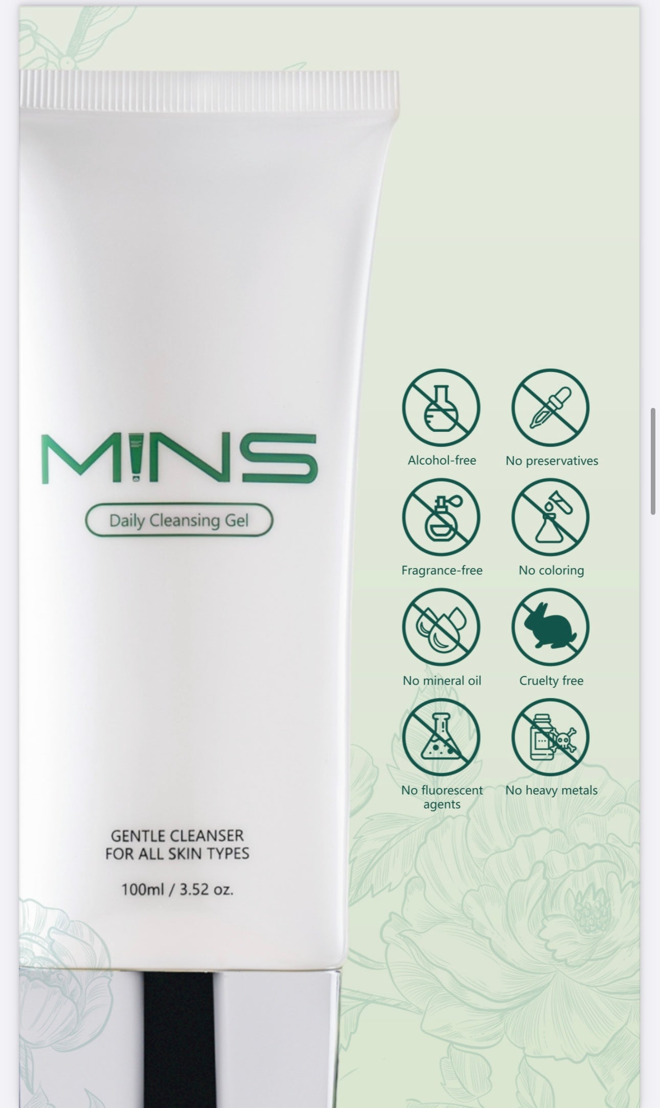 MINS Daily Cleansing Gel and Toner Pads