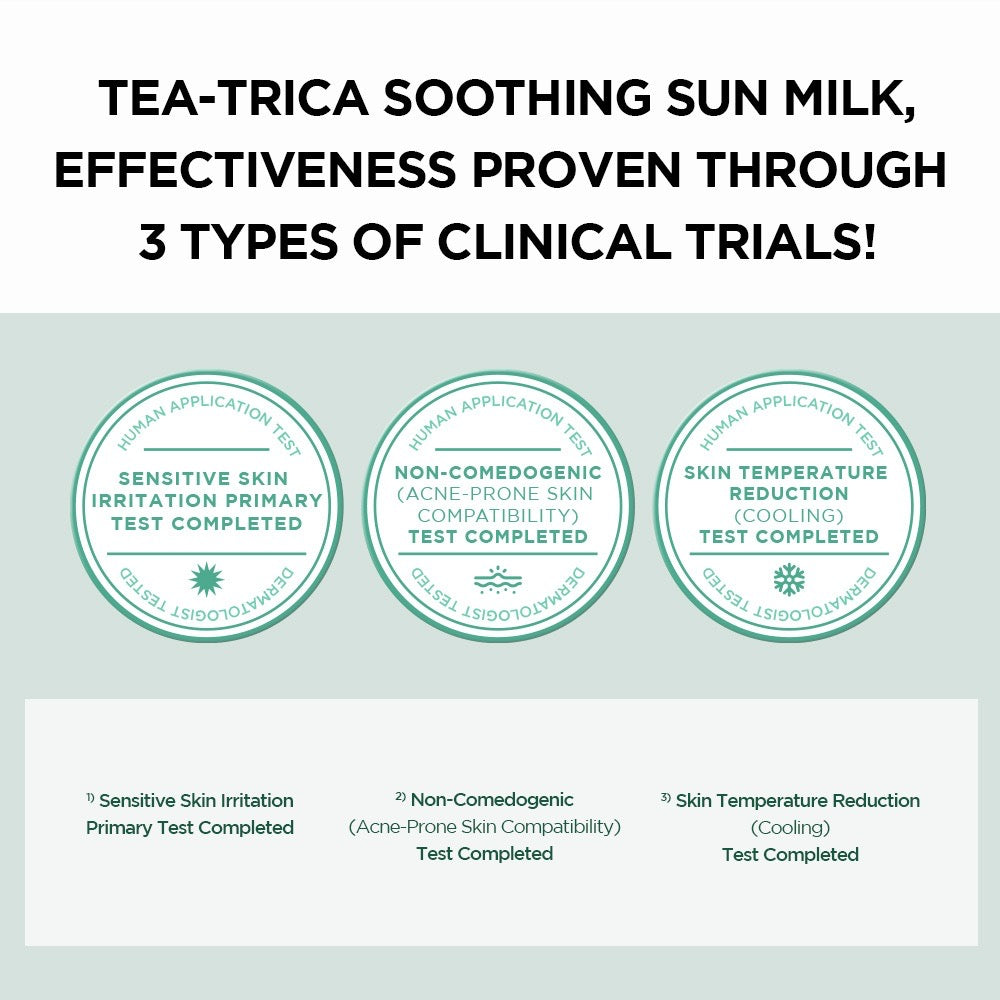 SKIN1004 TEA-TRICA SOOTHING SUN MILK SUNSCREEN SPF50+ PA++++