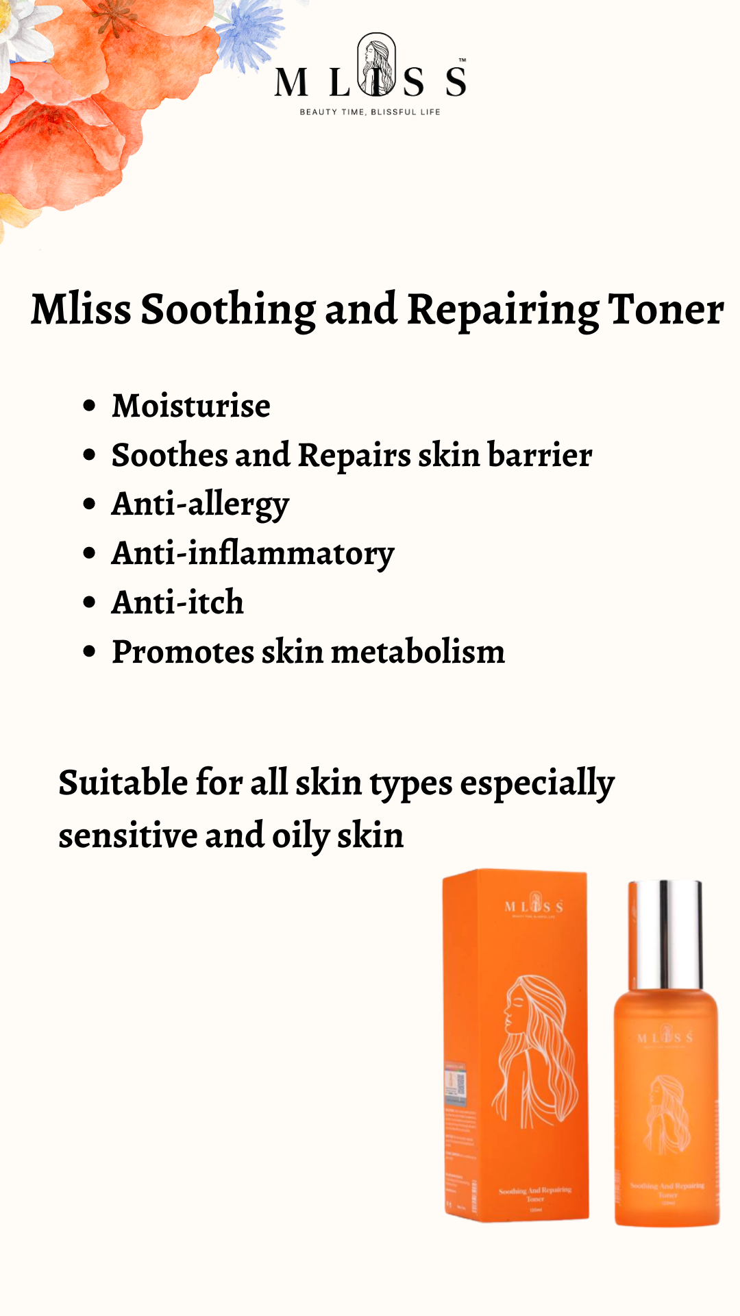 Mliss Soothing & Repairing Toner