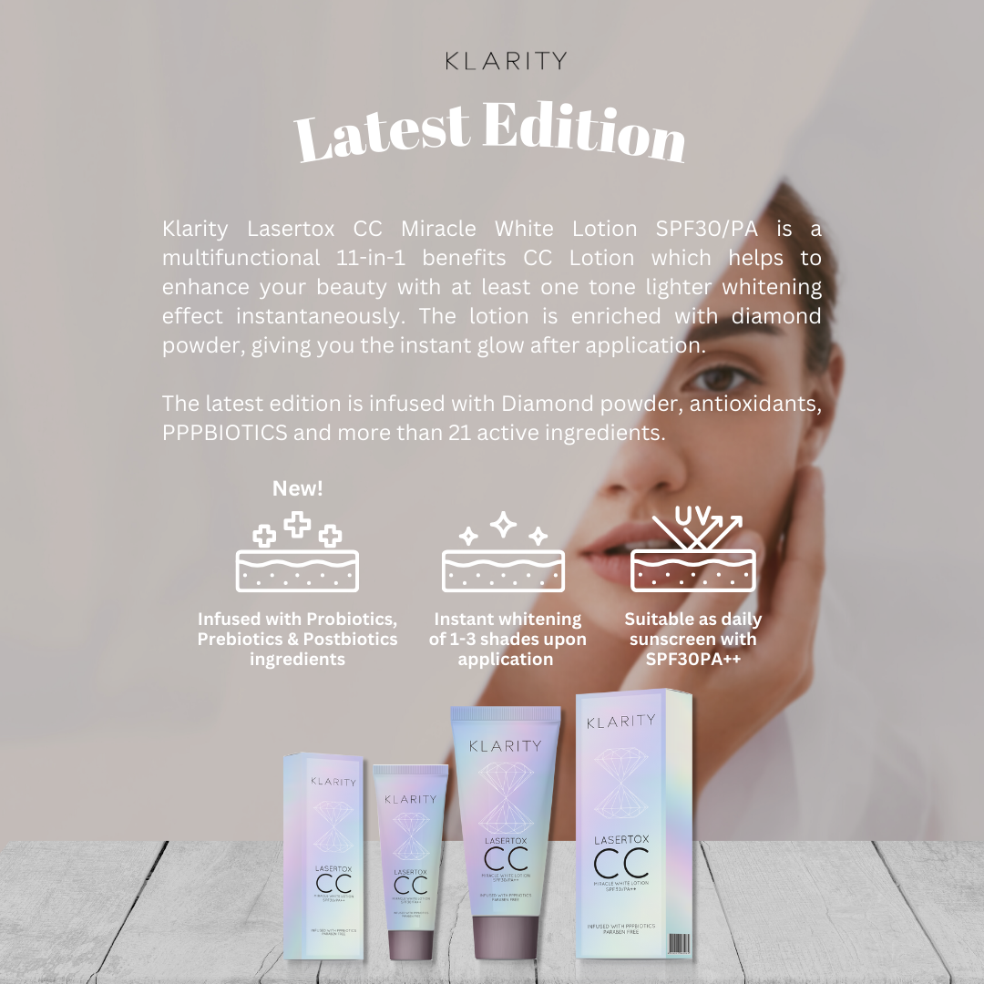 Klarity Lasertox CC Miracle White Lotion SPF30/PA