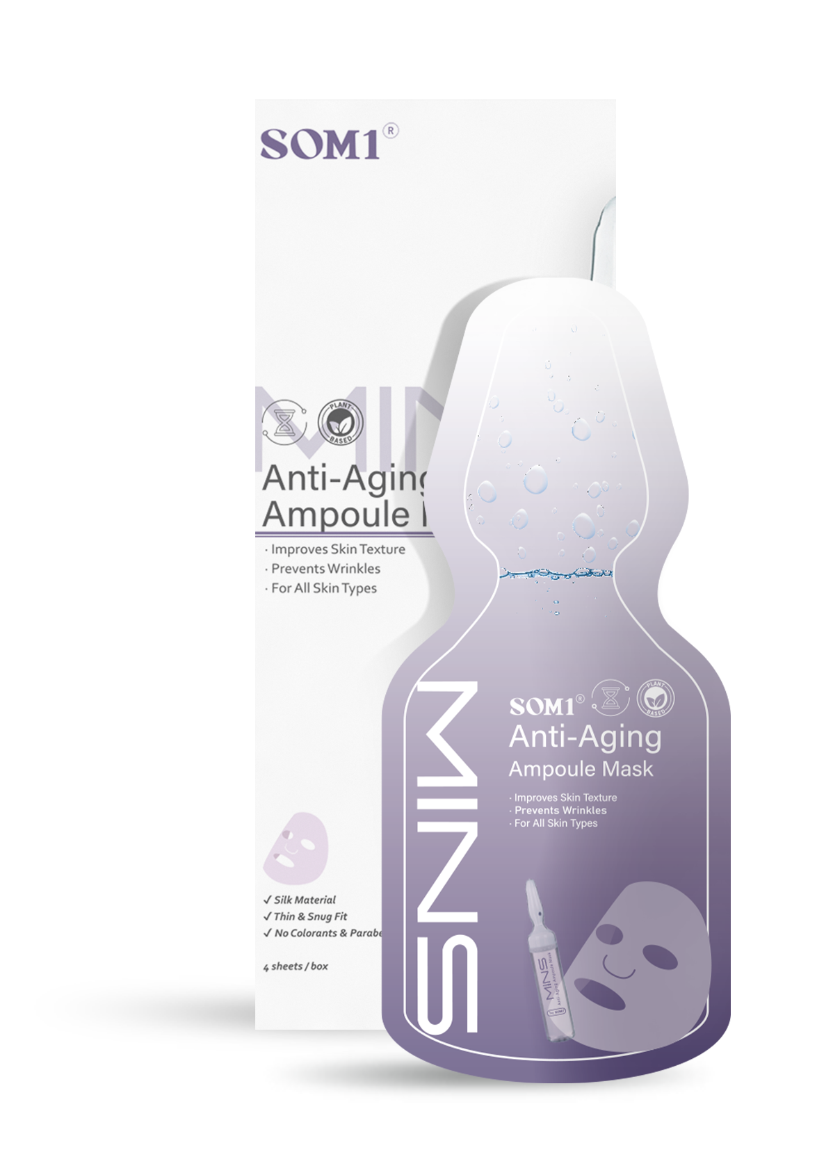 MINS Silk Water Ampoule Mask Series