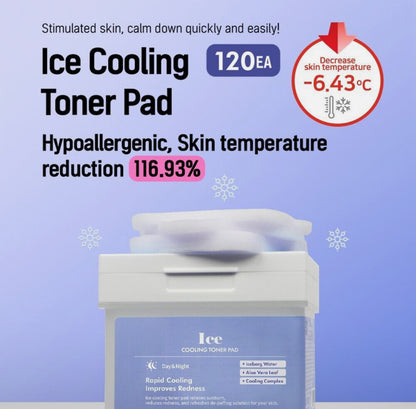 DERMAL Ice Cooling Toner Pad