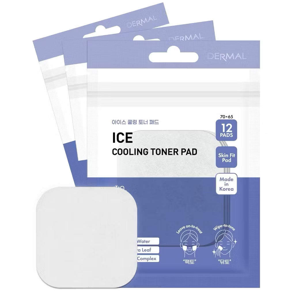 DERMAL Ice Cooling Toner Pad