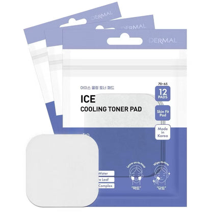 DERMAL Ice Cooling Toner Pad